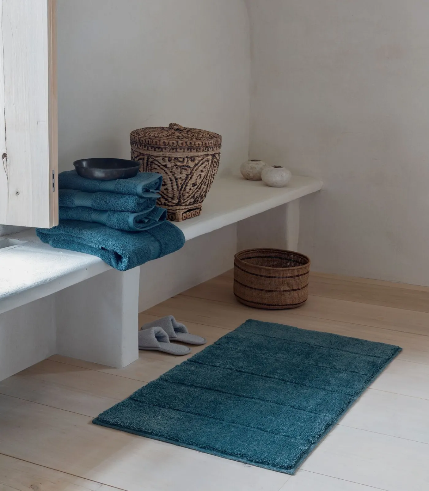 Clearance Ray Antislip Badmat Blauw Bad-& Douchematten