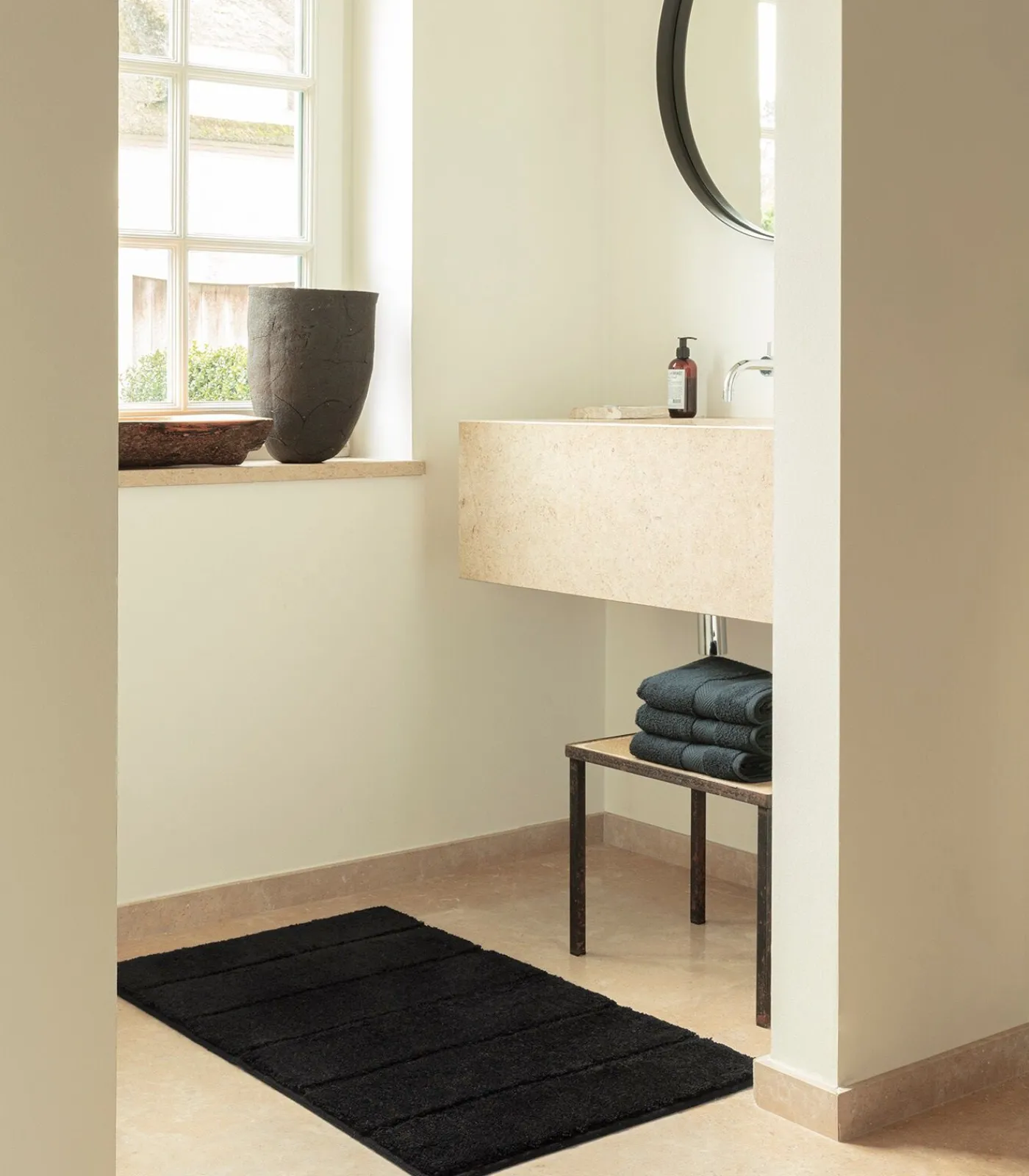 New Ray Antislip Badmat Zwart Bad-& Douchematten