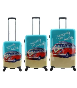 Discount Ready to Ride Reiskofferset 56/67/76 cm (S/M/L) 8 wielen Trolleys