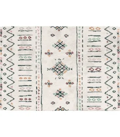 Hot Rechthoekig hoogpolig vloerkleed met etnisch patroon 120x170 cm Tapijten