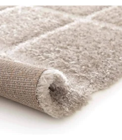 Hot Rechthoekig hoogpolig vloerkleed shaggy stijl 120 x 170 cm Tapijten