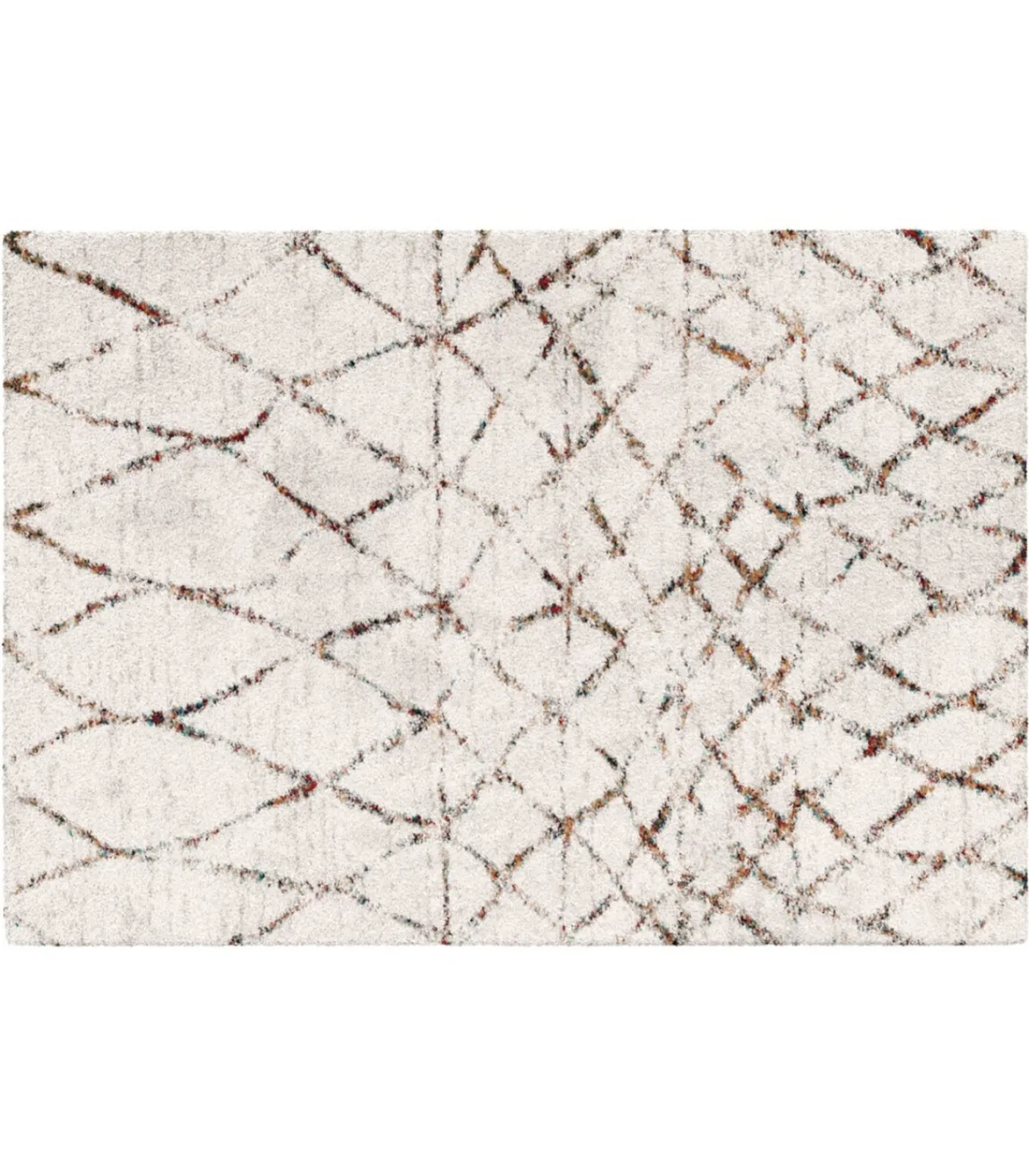 Sale Rechthoekig hoogpolig vloerkleed met etnisch patroon 120x170 cm Tapijten