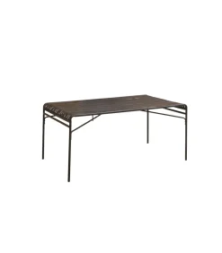 New Rechthoekige metalen tuintafel 172 Gaby zwart Tuinmeubelen