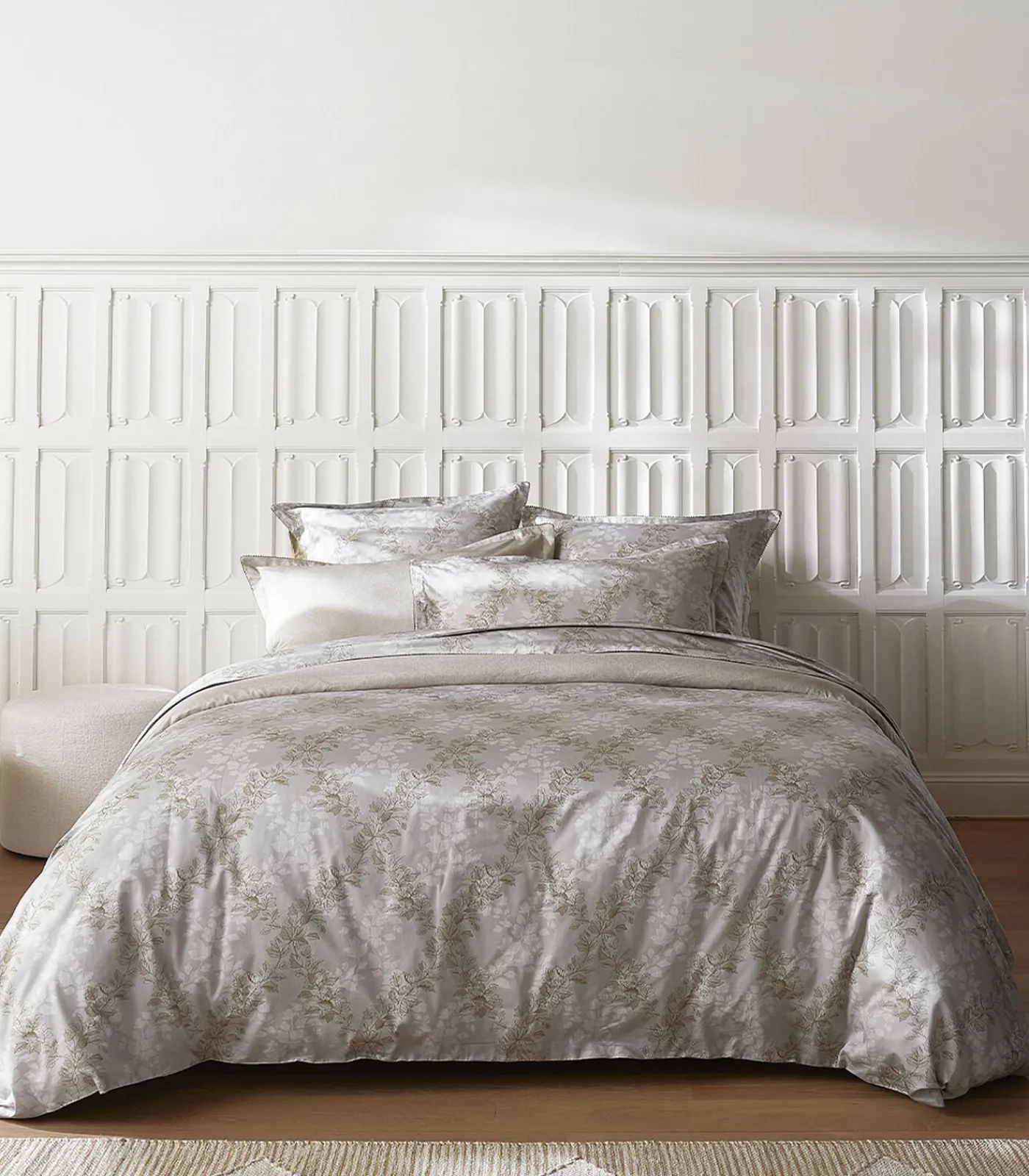 Best Rocaille - Kussensloop in katoen satijn met print Kussenslopen