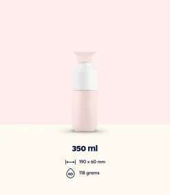 New Roestvrijstalen Drinkfles Steel 350ml Soft Pink Keukenaccessoires