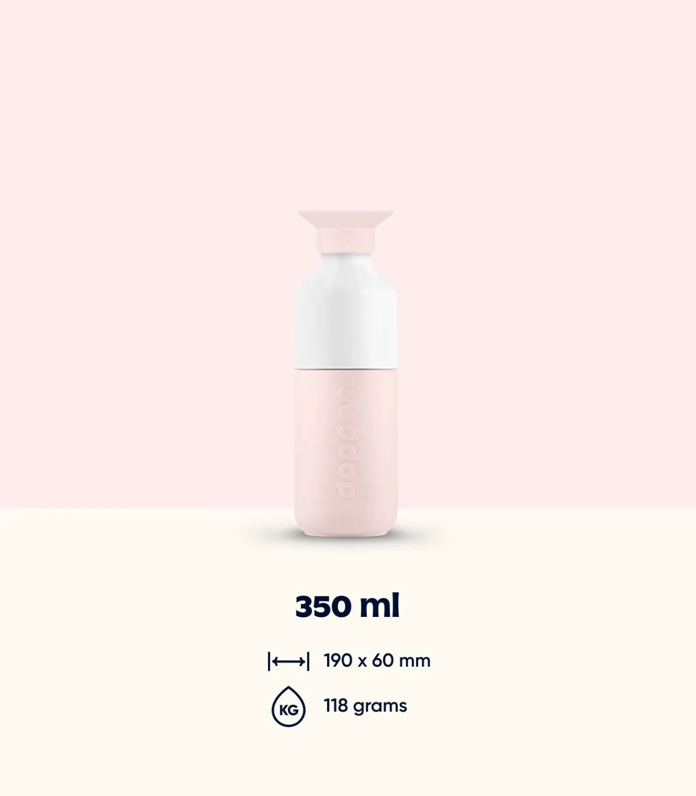 New Roestvrijstalen Drinkfles Steel 350ml Soft Pink Keukenaccessoires