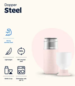 New Roestvrijstalen Drinkfles Steel 350ml Soft Pink Keukenaccessoires