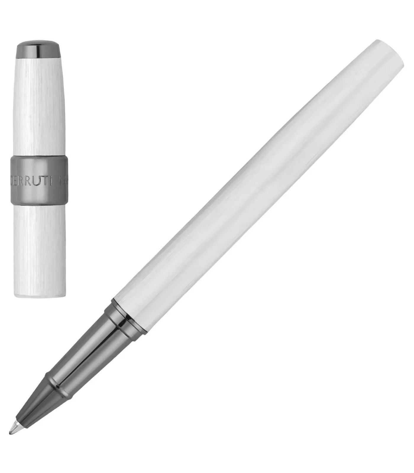 Online Rollerpen Block Brushed Chrome Pennen & Potloden