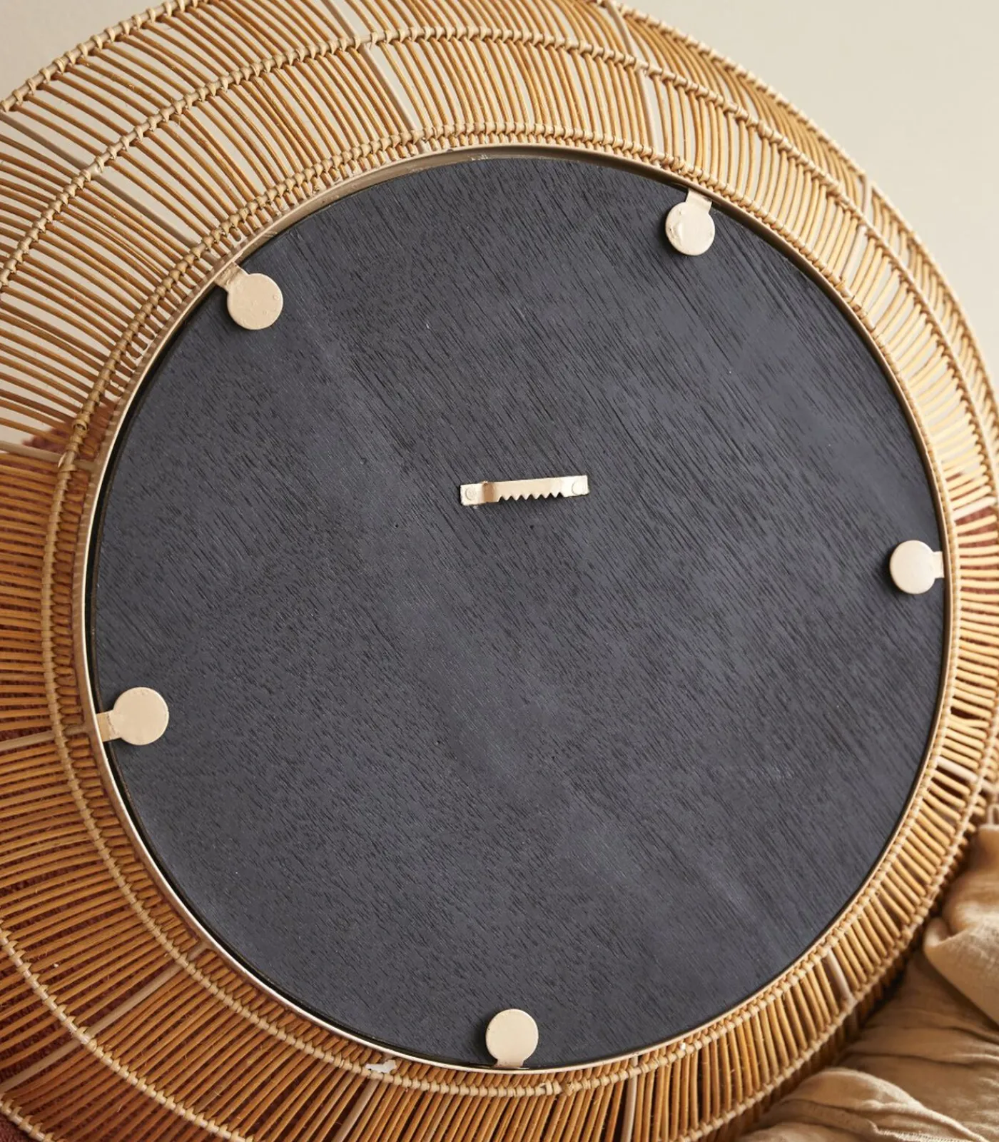 New Ronde spiegel van natuurvezel 60 cm Rosie Spiegels