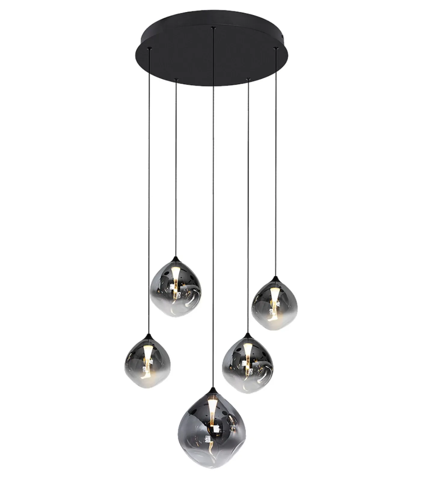 Hot Rosado - Hanglamp - Grijs Glas Hanglampen