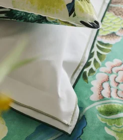 Online Rose de Damas - Kussensloop in katoen perkal met print Kussenslopen