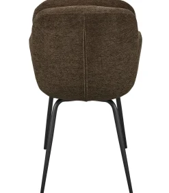Best Runa Eetkamerstoelen - Polyester - Warm Bruin - Set van 6 Stoelen