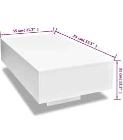 Sale Salontafel hoogglans wit Tafels