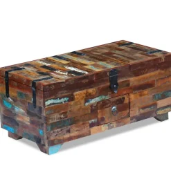 Best Salontafel kist 80x40x35 cm massief gerecycled hout Tafels