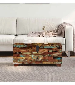 Best Salontafel kist 80x40x35 cm massief gerecycled hout Tafels