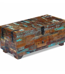 Best Salontafel kist 80x40x35 cm massief gerecycled hout Tafels