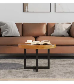 Clearance Salontafel massief teakhout hars 60 cm Tafels