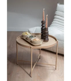 Online Salontafel Meseta - Bruin - 50x50x38.5cm Tafels