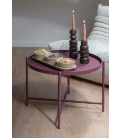 Clearance Salontafel Meseta - Paars - 50x50x38.5cm Tafels