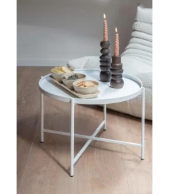 Salontafel Meseta - Wit - 50x50x38.5cm Tafels