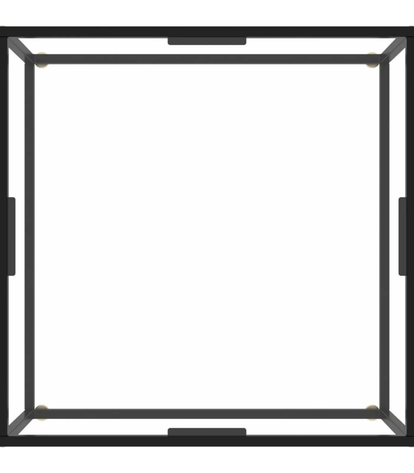 Online Salontafel met gehard glas 80x80x35 cm zwart Tafels