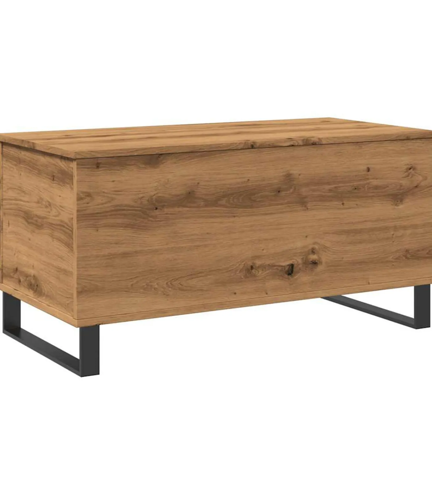 Online Salontafel 90x44,5x45 cm bewerkt hout artisanaal eikenkleurig Tafels