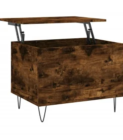 Discount Salontafel 60x44,5x45 cm bewerkt hout gerookt eikenkleurig Tafels