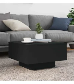 Online Salontafel 55x55x31 cm bewerkt hout zwart Tafels