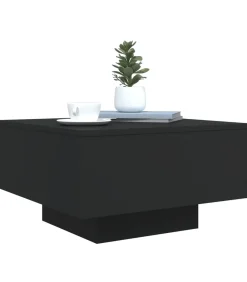 Online Salontafel 55x55x31 cm bewerkt hout zwart Tafels