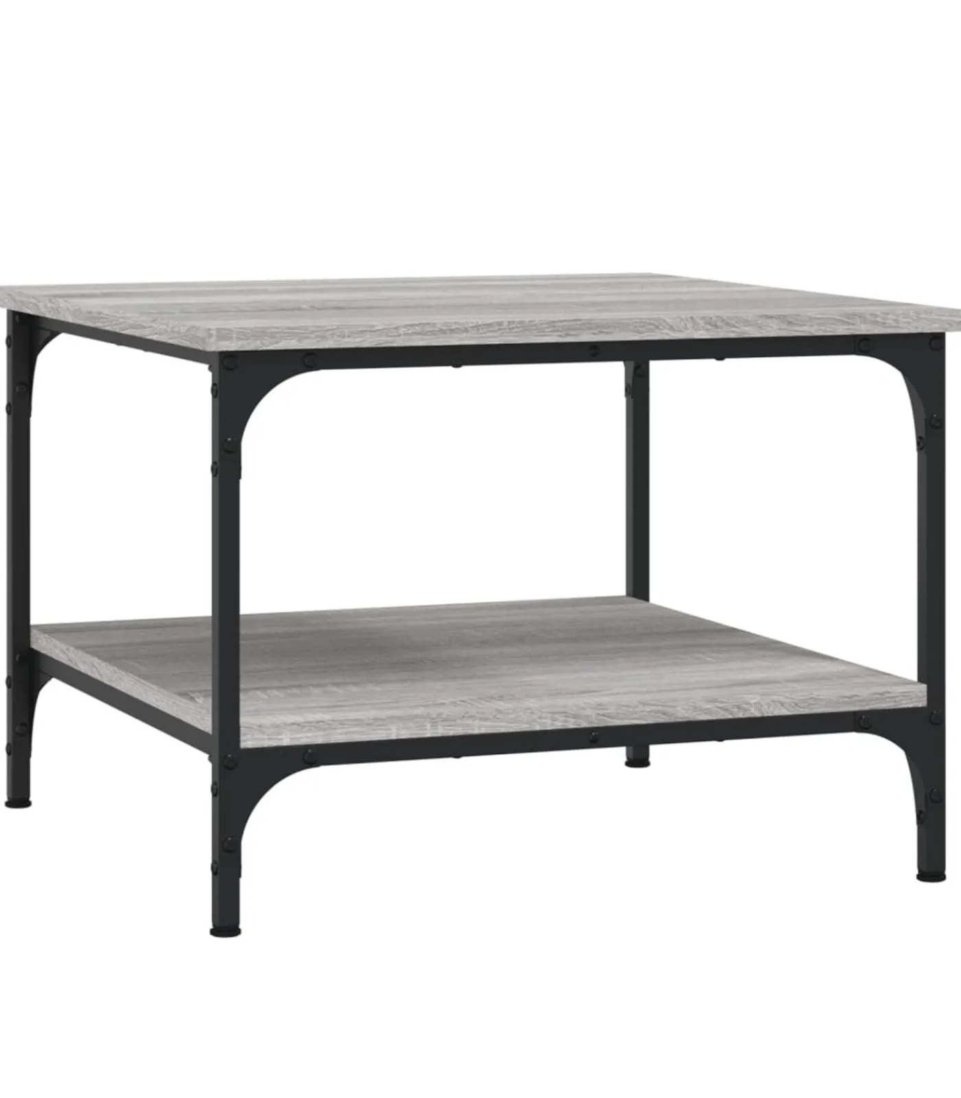 Online Salontafel 55x55x40 cm bewerkt hout grijs sonoma eikenkleurig Tafels