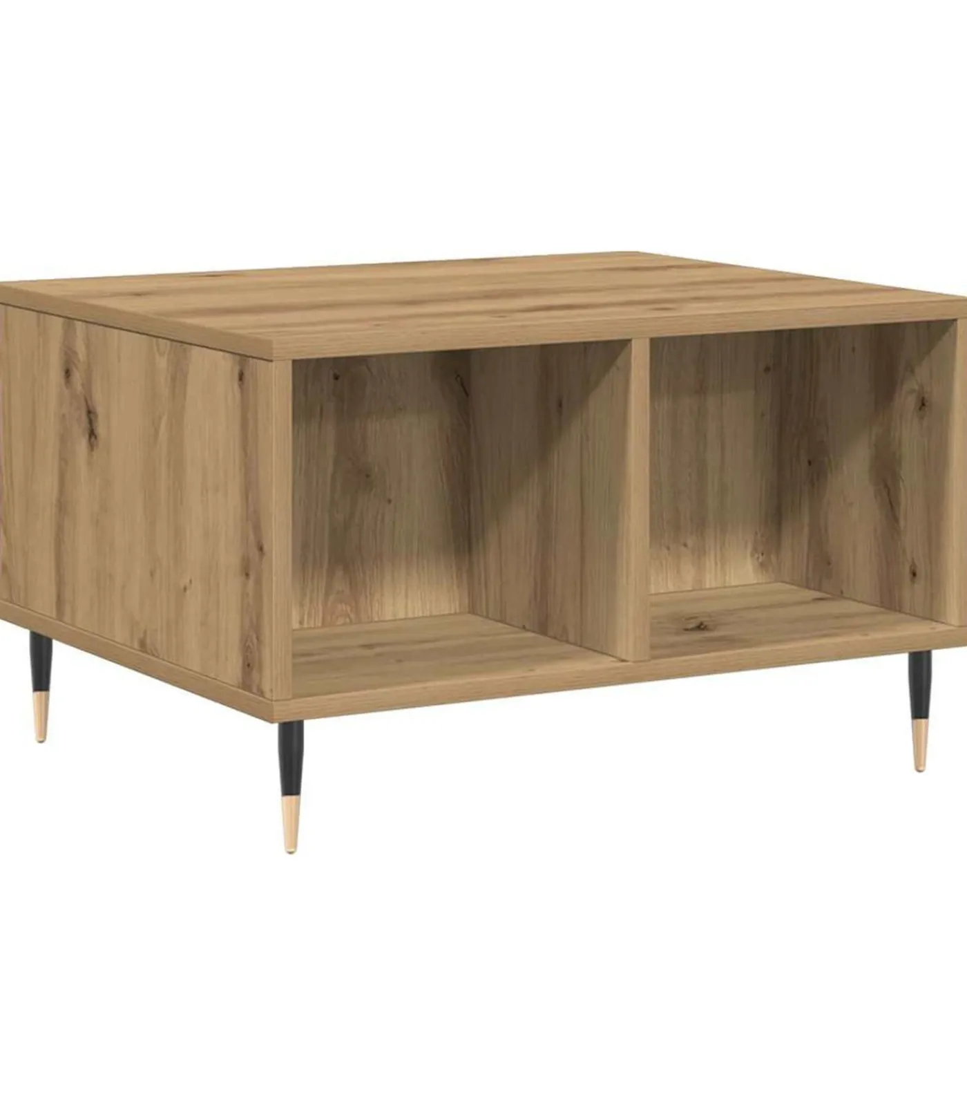 Sale Salontafel 60x50x36,5 cm bewerkt hout artisanaal eikenkleur Tafels