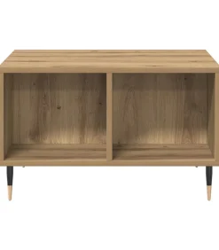 Sale Salontafel 60x50x36,5 cm bewerkt hout artisanaal eikenkleur Tafels