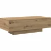 New Salontafel 100x49,5x31 cm bewerkt hout artisanaal eikenkleur Tafels