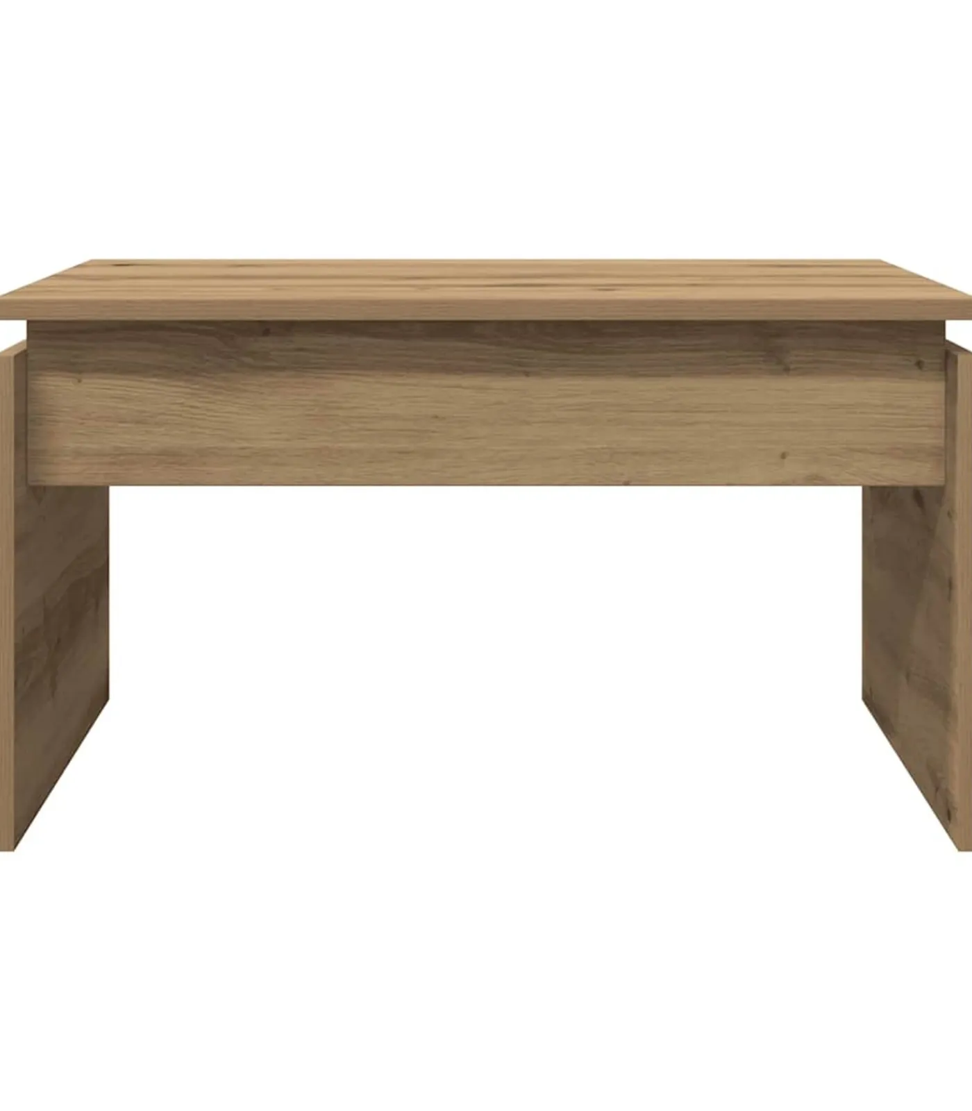 Online Salontafel 68x50x38 cm bewerkt hout artisanaal eikenkleur Tafels