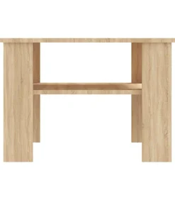Outlet Salontafel 60x60x42 cm bewerkt hout sonoma eikenkleurig Tafels