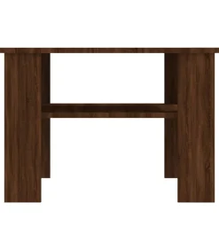 Hot Salontafel 60x60x42 cm bewerkt hout bruin eikenkleur Tafels