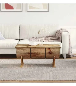 Clearance Salontafel 88x50x40 cm massief mangohout Tafels