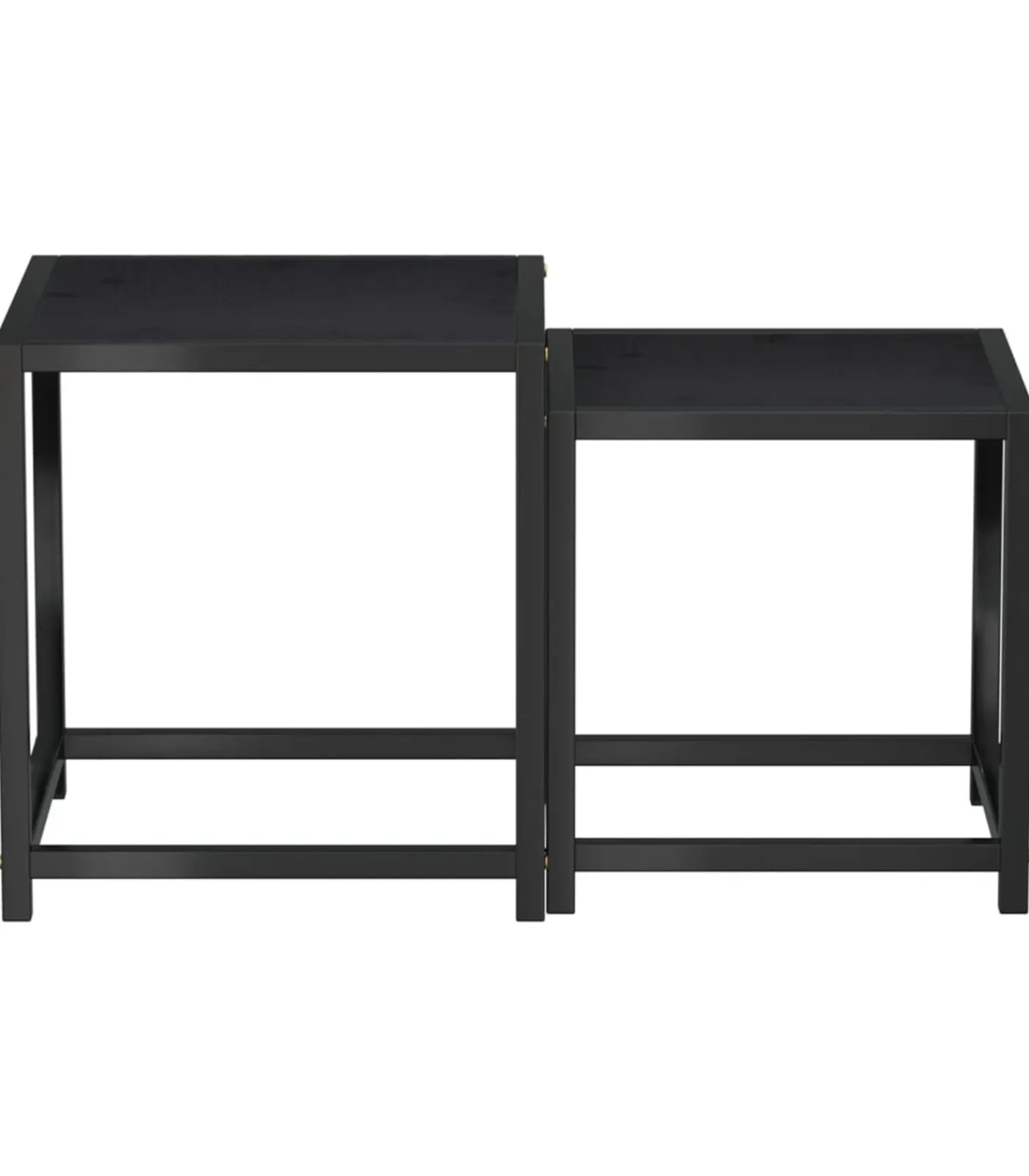 Clearance Salontafels 2 st MDF zwart Tafels