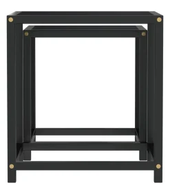 Clearance Salontafels 2 st MDF zwart Tafels