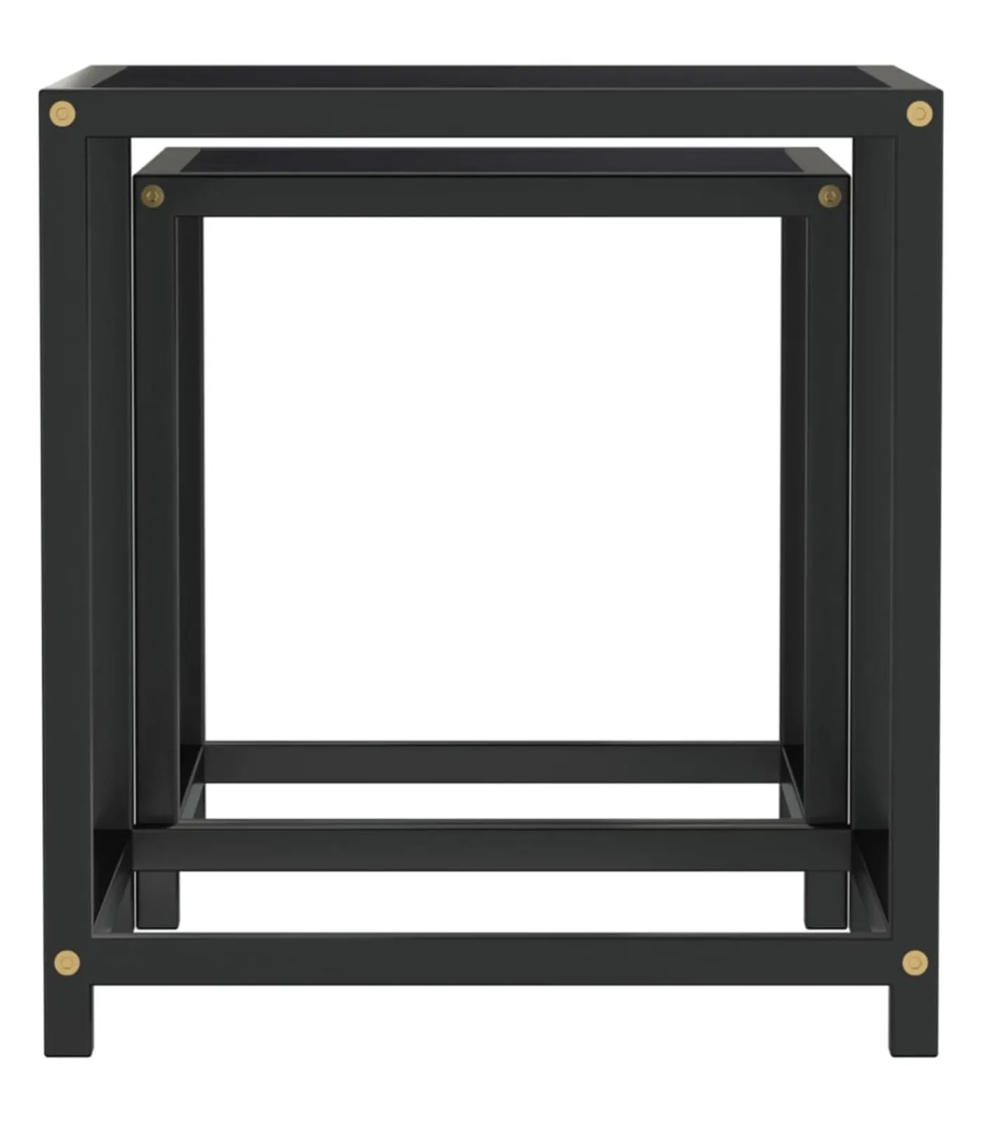 Clearance Salontafels 2 st MDF zwart Tafels