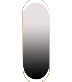 Online Sanou Passpiegel Ovaal XL - Ijzer - Antique Brass - 168x60x1 Spiegels