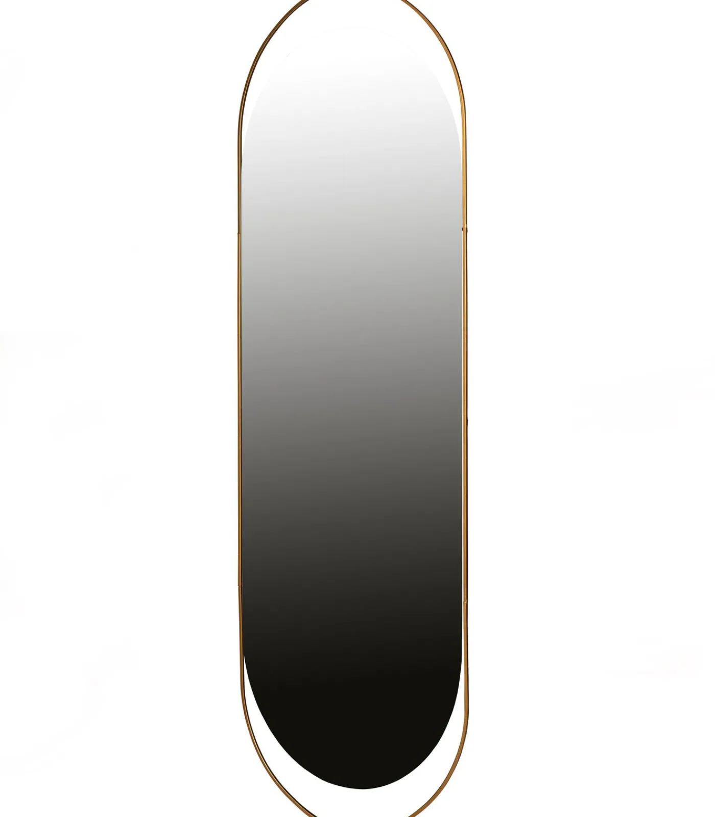 Online Sanou Passpiegel Ovaal XL - Ijzer - Antique Brass - 168x60x1 Spiegels