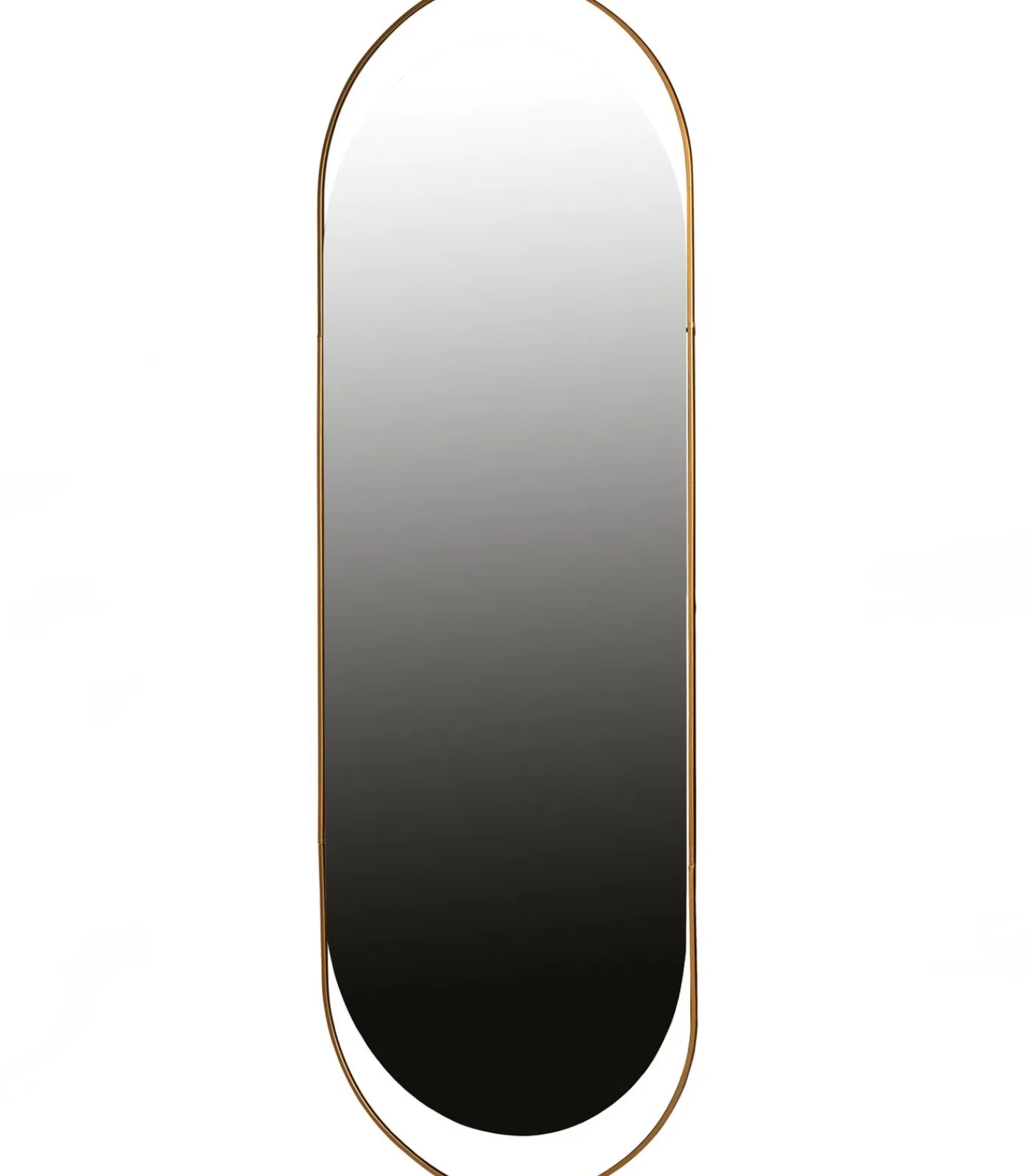 Online Sanou Passpiegel Ovaal XL - Ijzer - Antique Brass - 168x60x1 Spiegels