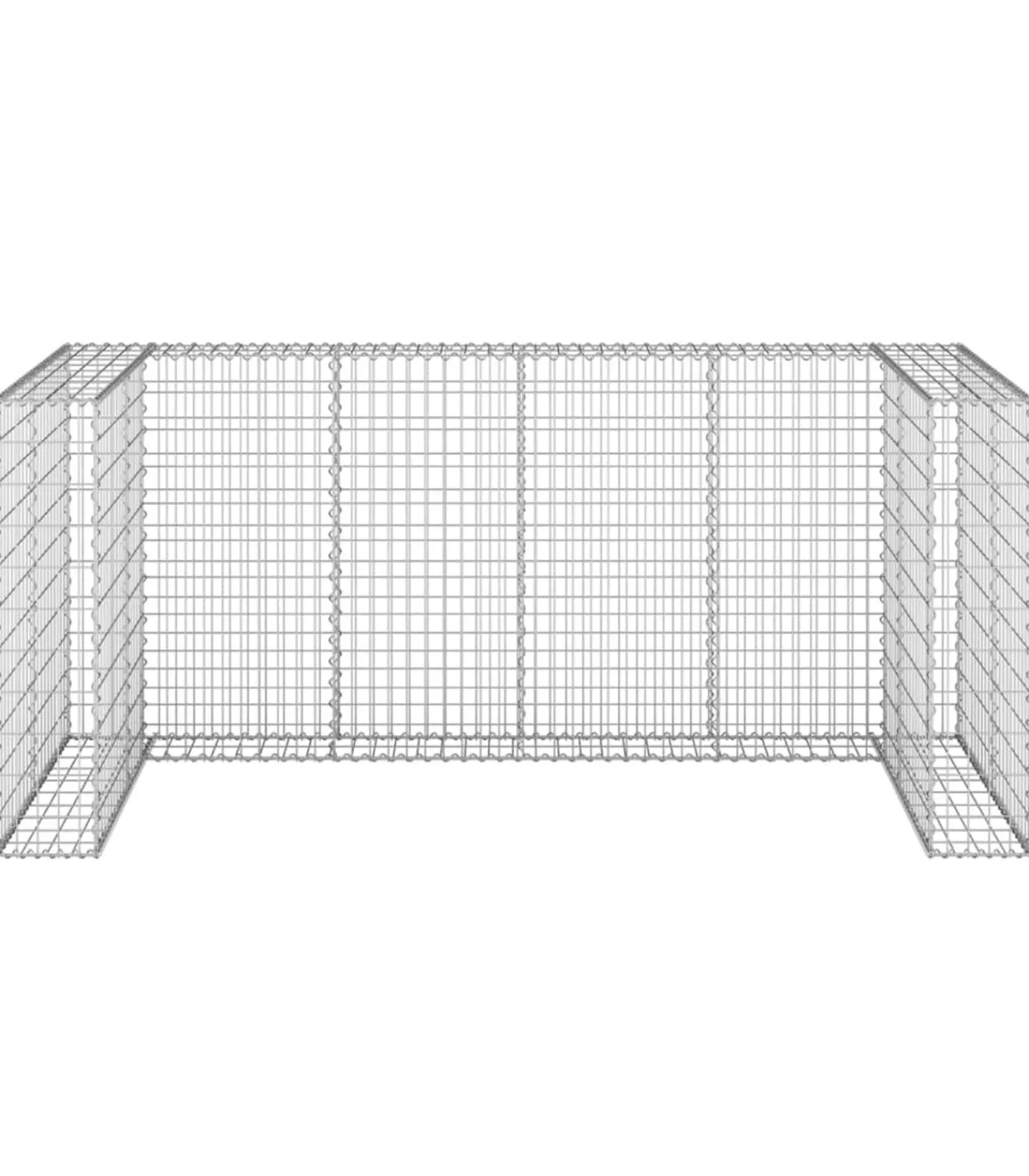 Discount Schanskorf voor containers 254x100x110 cm gegalvaniseerd staal Manden En Bakken