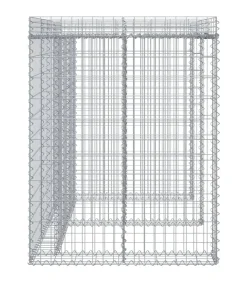 Schanskorf voor vuilnisbak 192x91x120 cm gegalvaniseerd ijzer Manden En Bakken