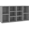 Clearance Schoenenbank 103x30x55 cm bewerkt hout grijs sonoma eiken Organiseren