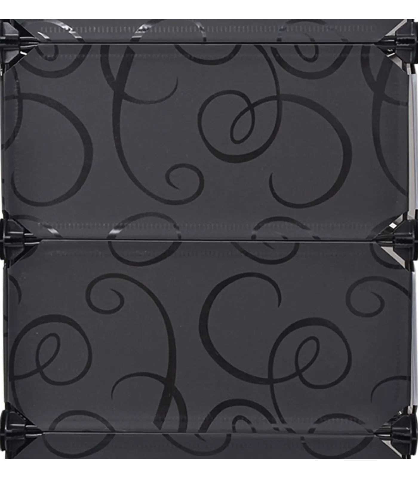 New Schoenenkast met 10 ineengrijpende vakken zwart Organiseren