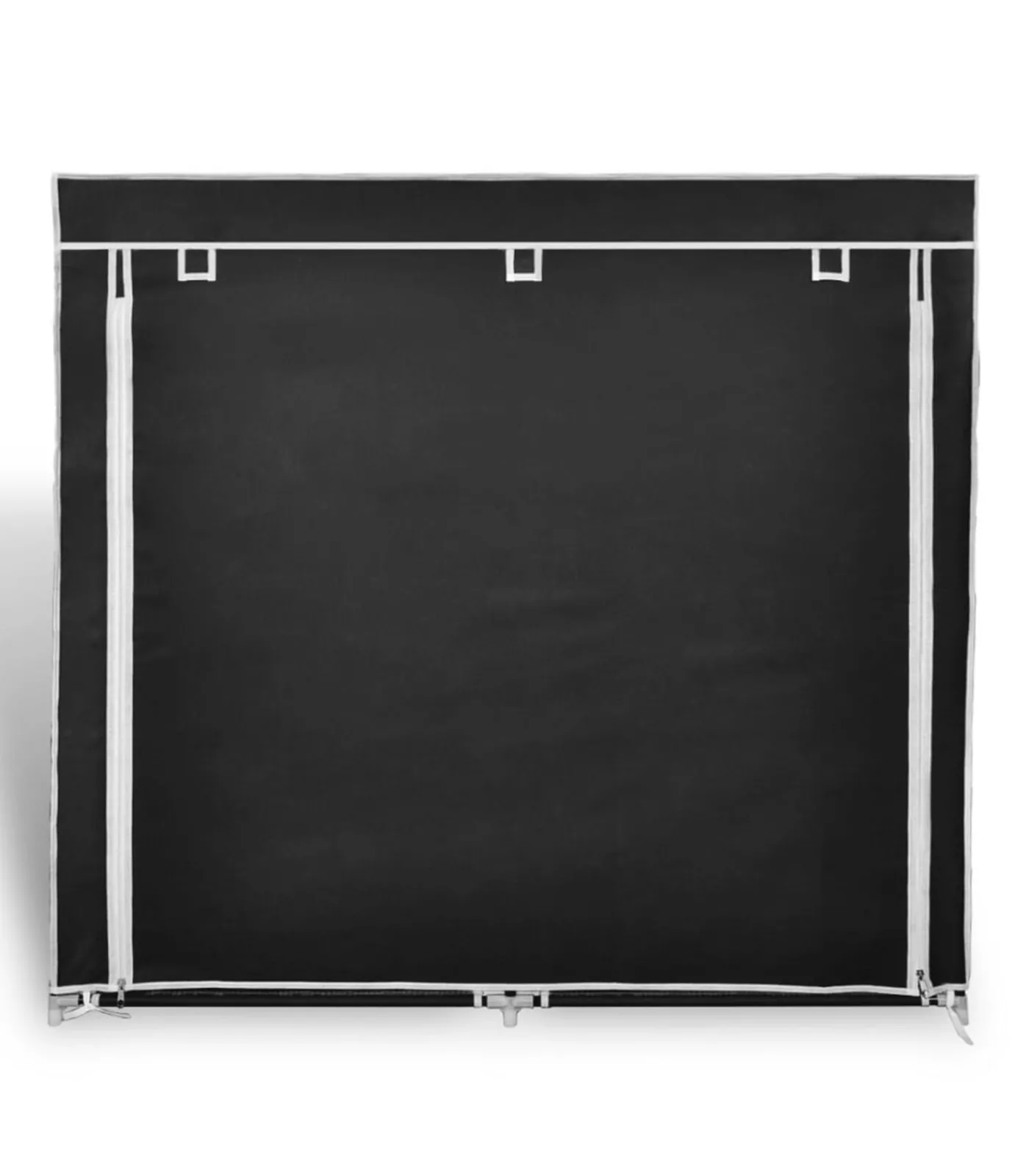 Hot Schoenenkast met hoes 115x28x110 stof zwart Organiseren