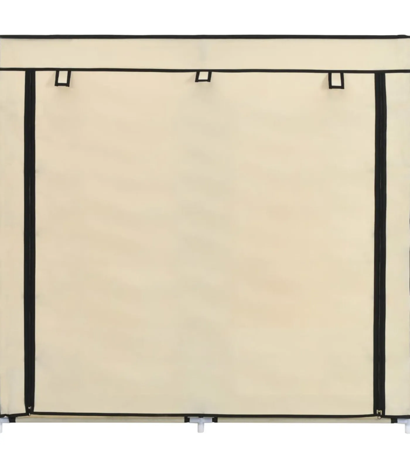 Best Schoenenkast met hoes 115x28x110 cm stof crème Organiseren