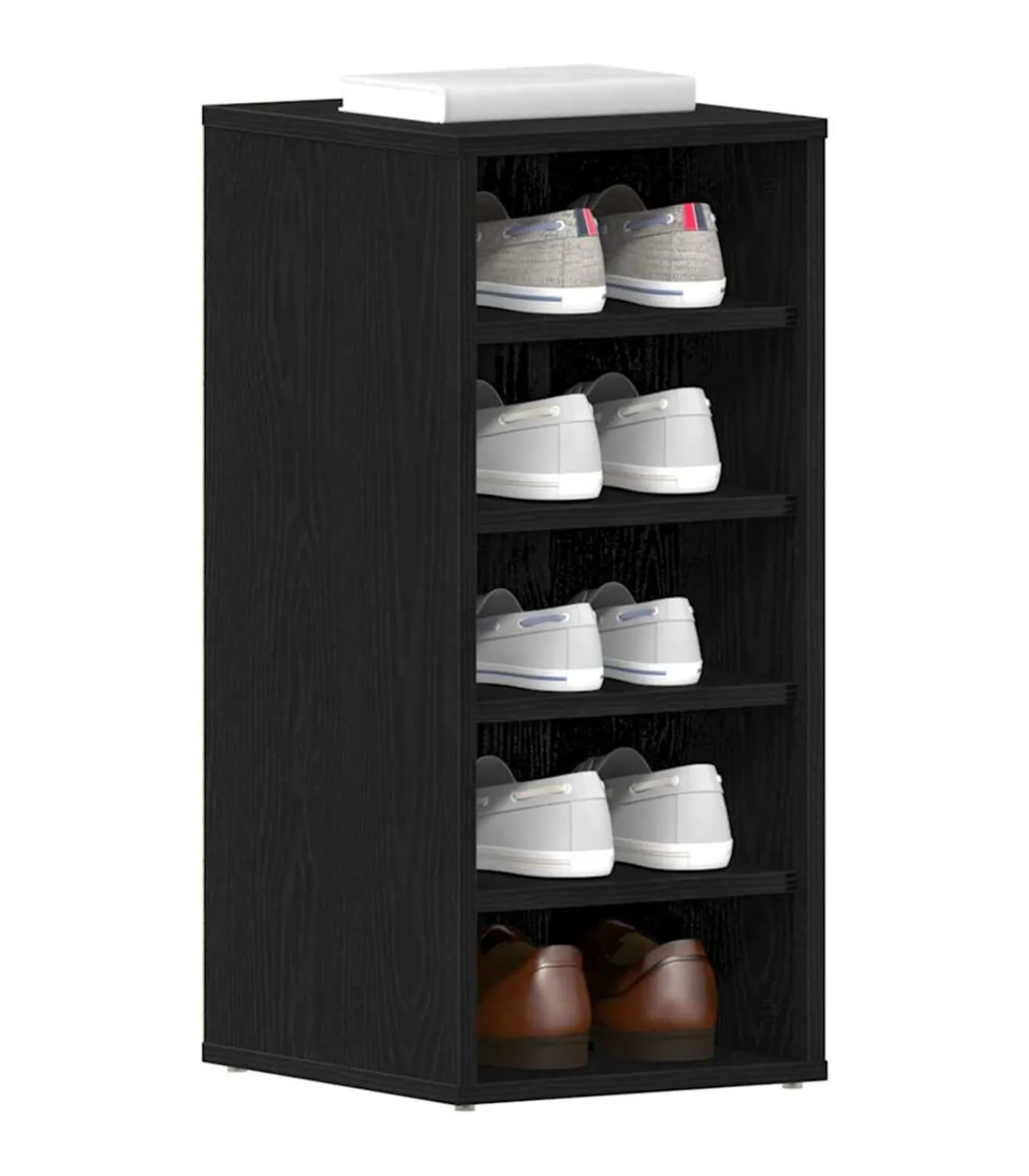 Schoenenkast met plank Zwart eiken 32 x 35 x 70 cm Bewerkt hout Organiseren